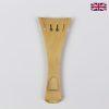 Carved Tailpiece White Boxwood Fleur de Lys - 4/4 Violin Frill