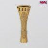 Carved Tailpiece White Boxwood St Cecile - 4/4 Violin 10.8cm