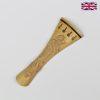 Carved Tailpiece White Boxwood St Cecile - 4/4 Violin 10.8cm