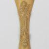 Carved Tailpiece White Boxwood St Cecile - 4/4 Violin 10.8cm