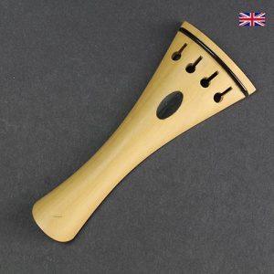 Tailpiece White Boxwood - Ebony Trim Oval Inlay