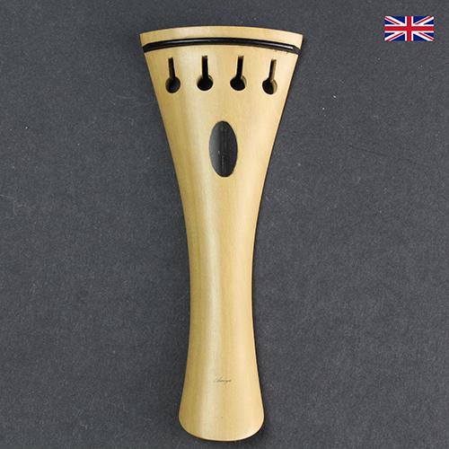 Tailpiece White Boxwood - Ebony Trim Oval Inlay