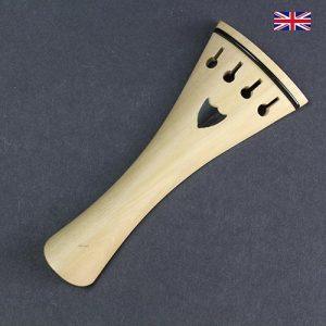 Tailpiece White Boxwood - Ebony Trim Shield Inlay