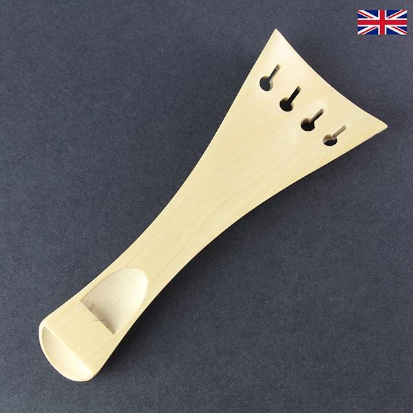 Tailpiece White Boxwood Viola- French Model with Ebony trim