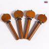 Peg Set Boxwood - Baroque Model with Black collar/ball Violin